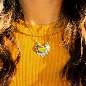 Only that Moon Amber Pendant