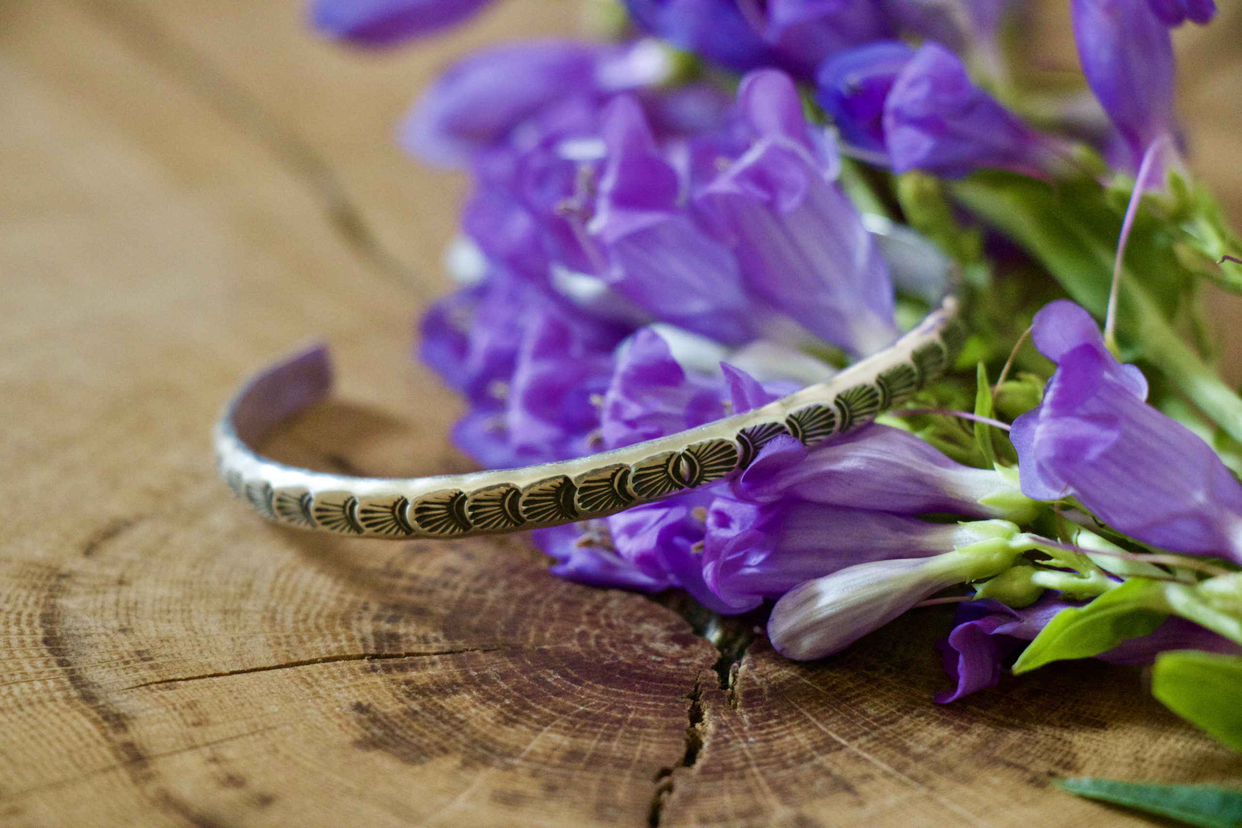 Stamped Sterling Cuff #2