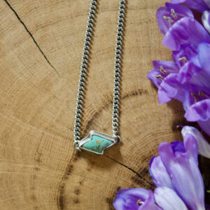 Turquoise and Chain Choker