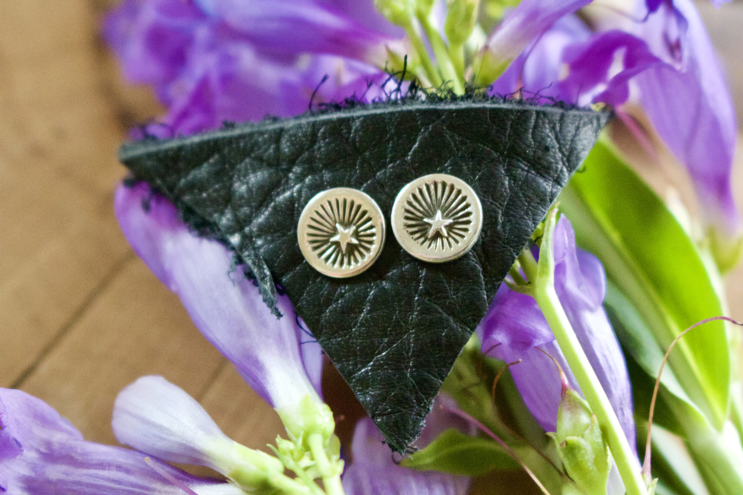 Sterling Star Burst Studs