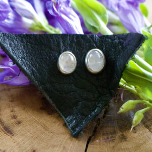Sterling Moonstone Studs