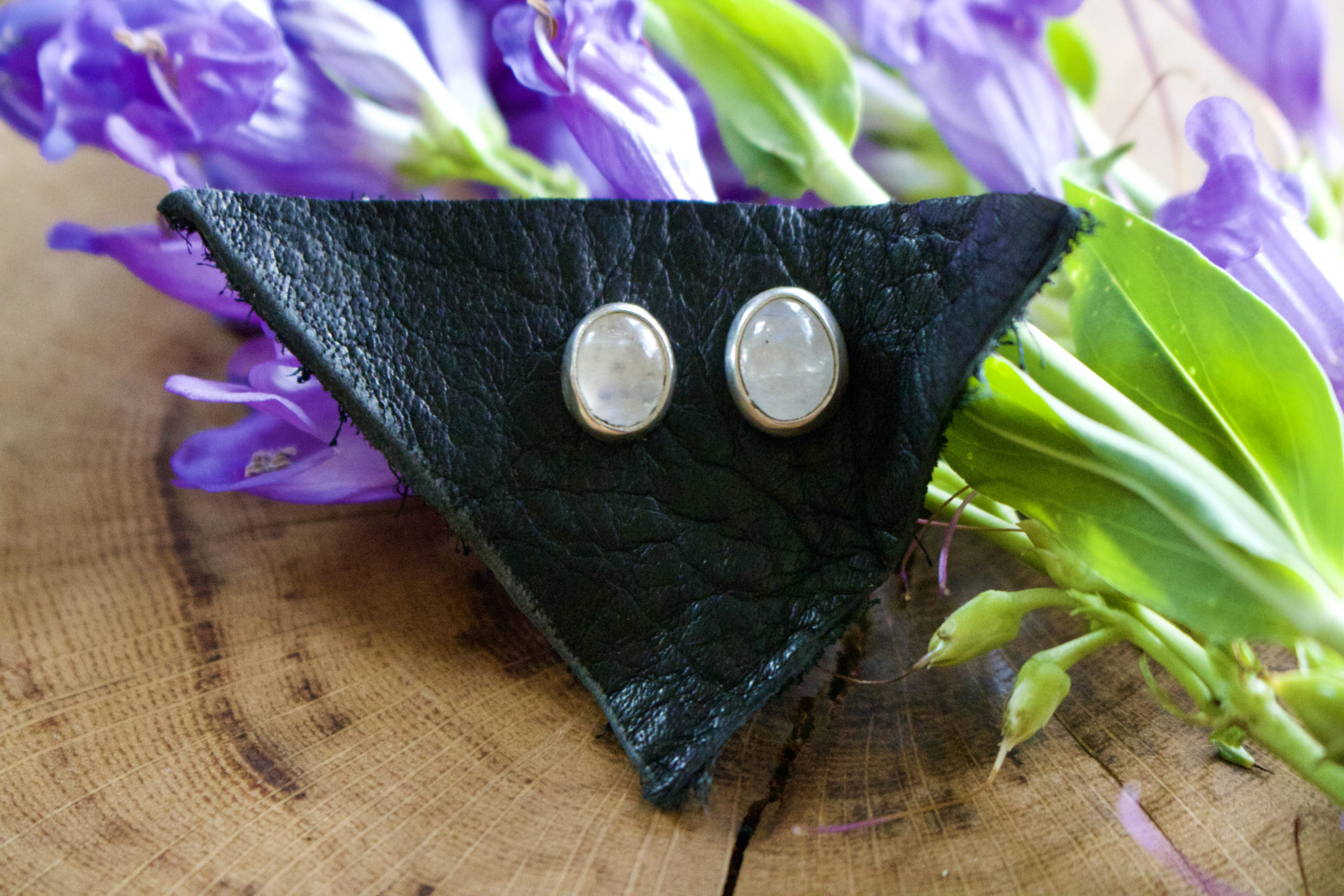 Sterling Moonstone Studs