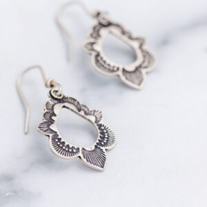 Stamped Cutout Earrings