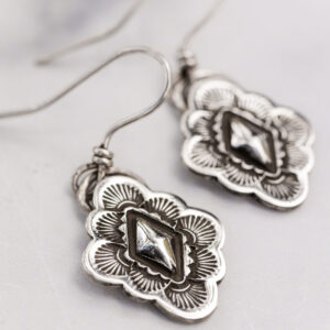 Stamped Concha Earrings