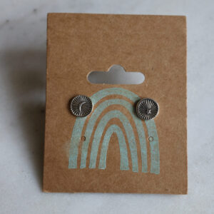 Sterling Moon and Star Studs