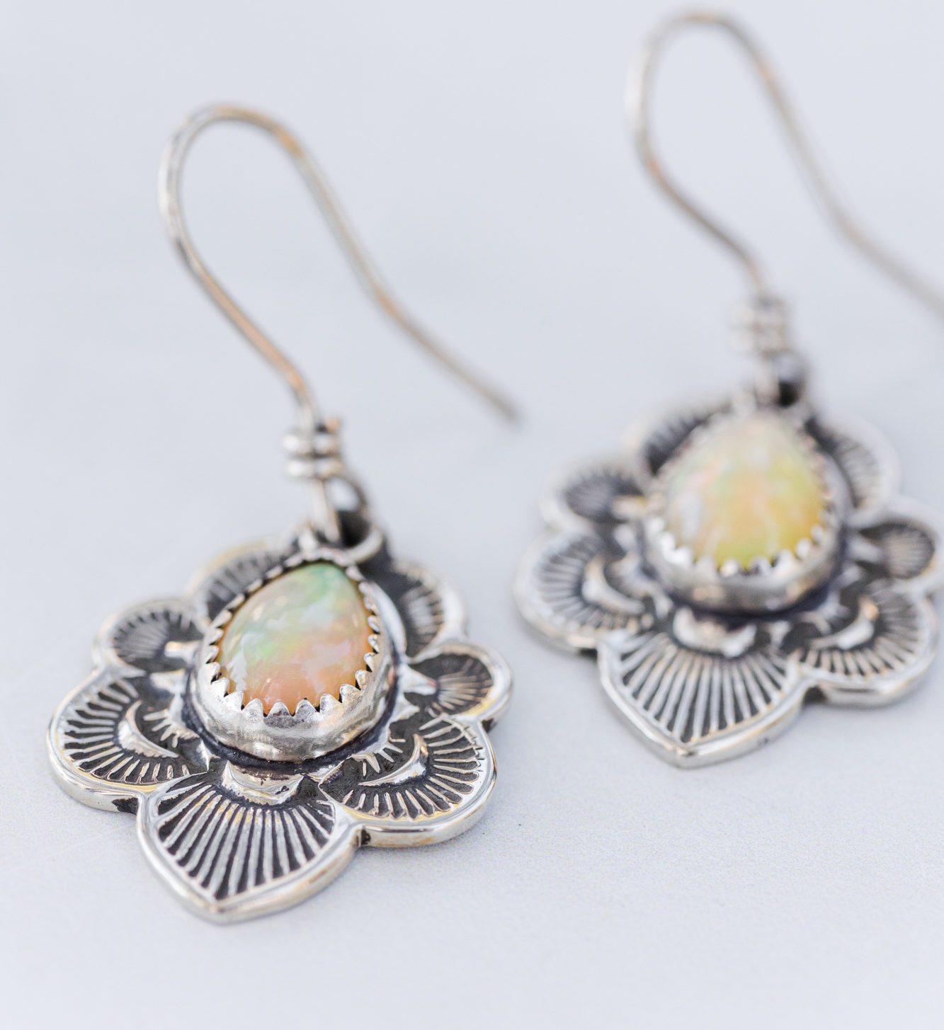 Opal Flora Earrings