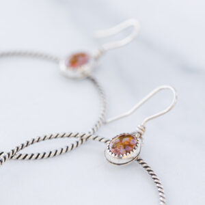 Fire Opal Dolly Hoops