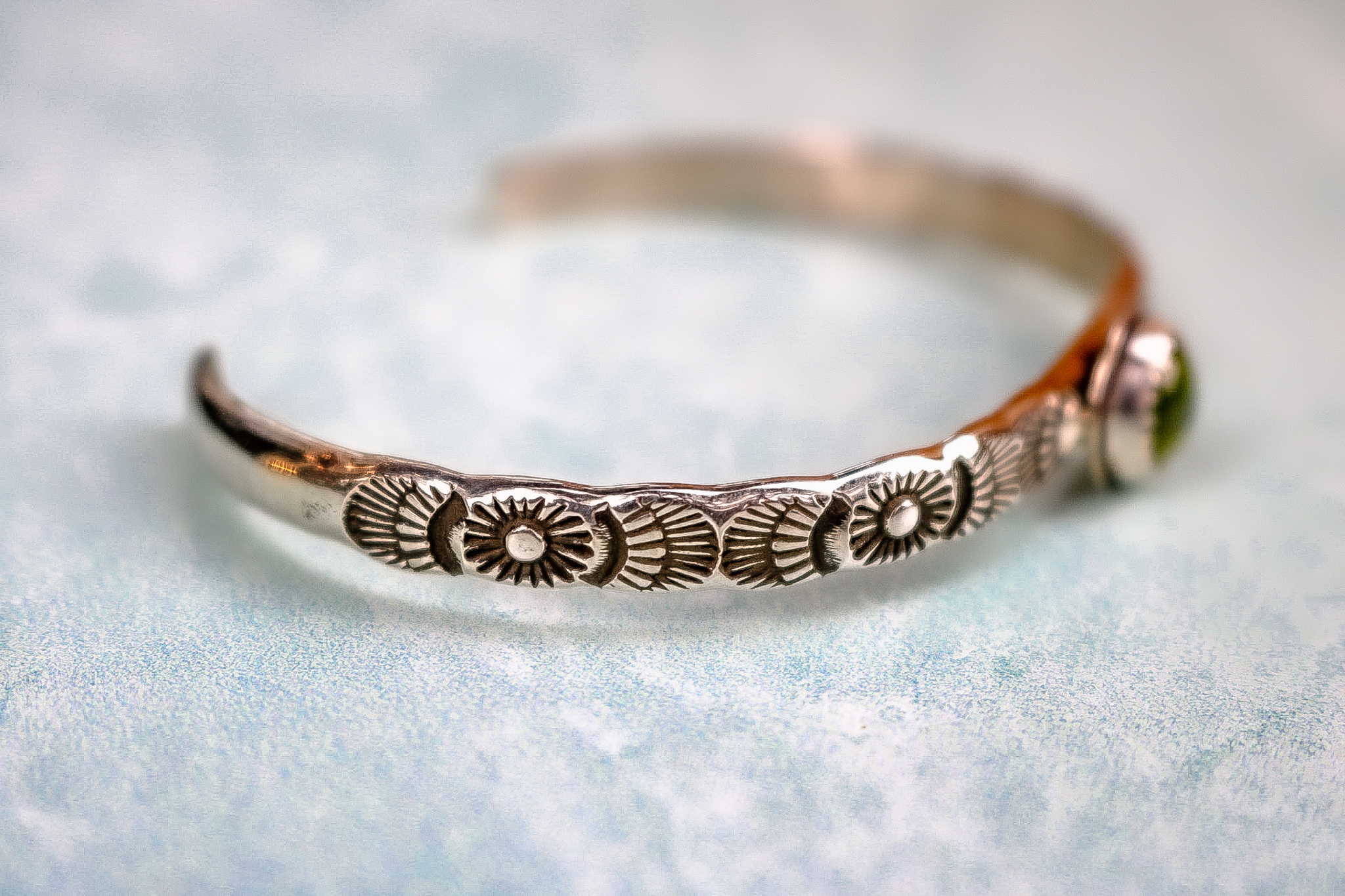 Peridot Stacking Cuff - Image 4