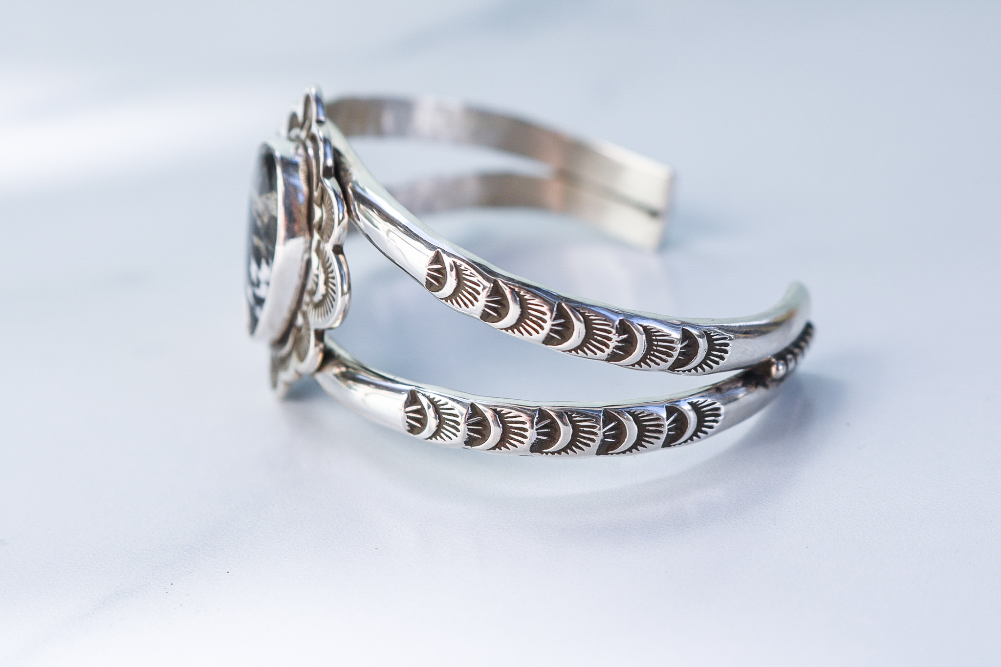 White Buffalo Flora Statement Cuff - Image 4