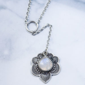 Moonstone Flora Lariat