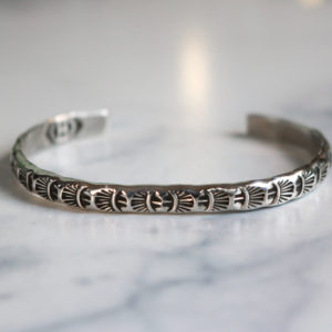 5.75" Stamped Sterling Cuff