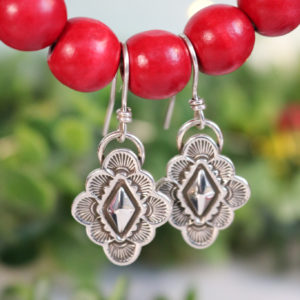 Sterling Concha Earrings