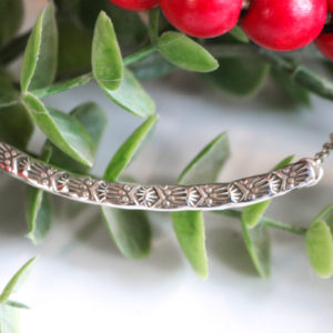 Stamped bar Necklace