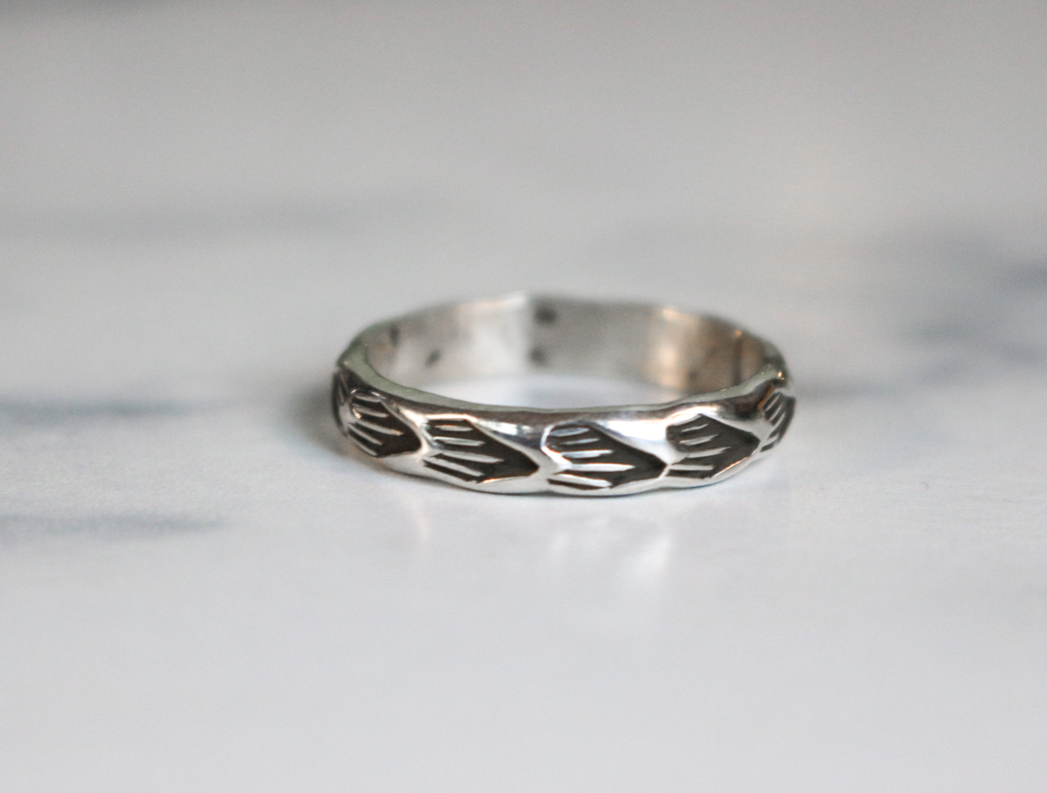 Stamped Stacking Ring Sz. 10 - Image 2