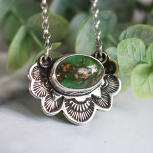 Double Ring Flora Pendant