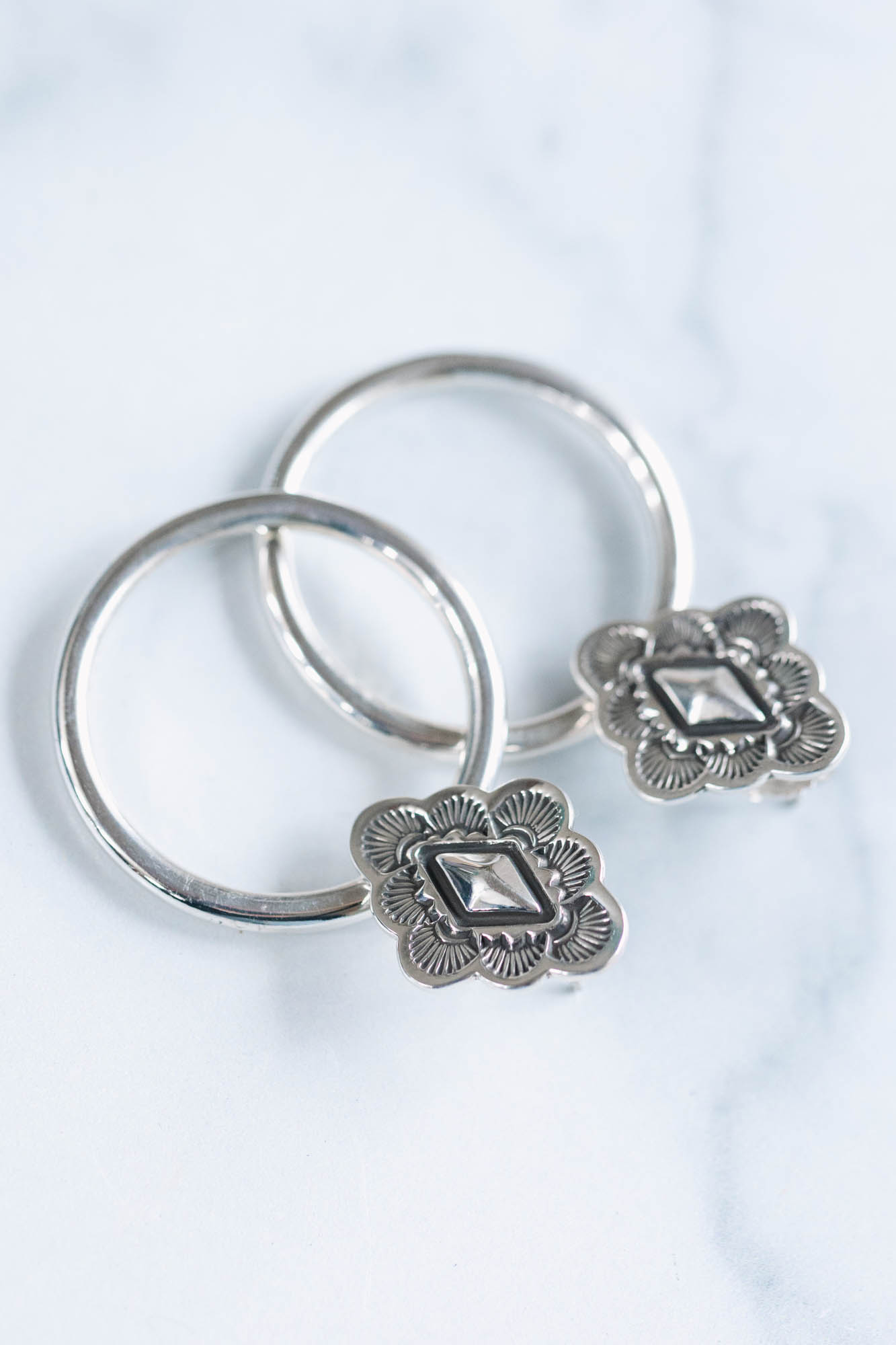 Concha Door Knocker Hoops - Image 5