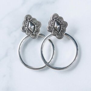 Concha Door Knocker Hoops