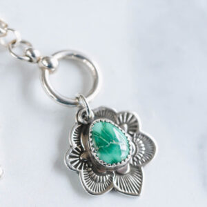 Emerald Valley Chunky Chain Flora Pendant