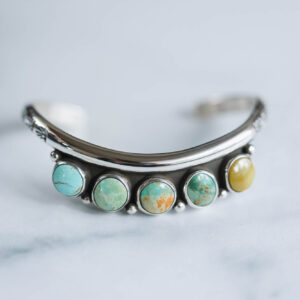 Curve Cuff with Evans Turquoise