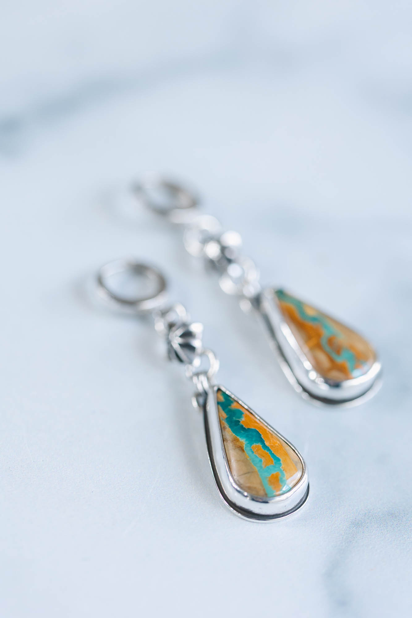 Royston Ribbon Diamond Huggie Hoops - Image 2