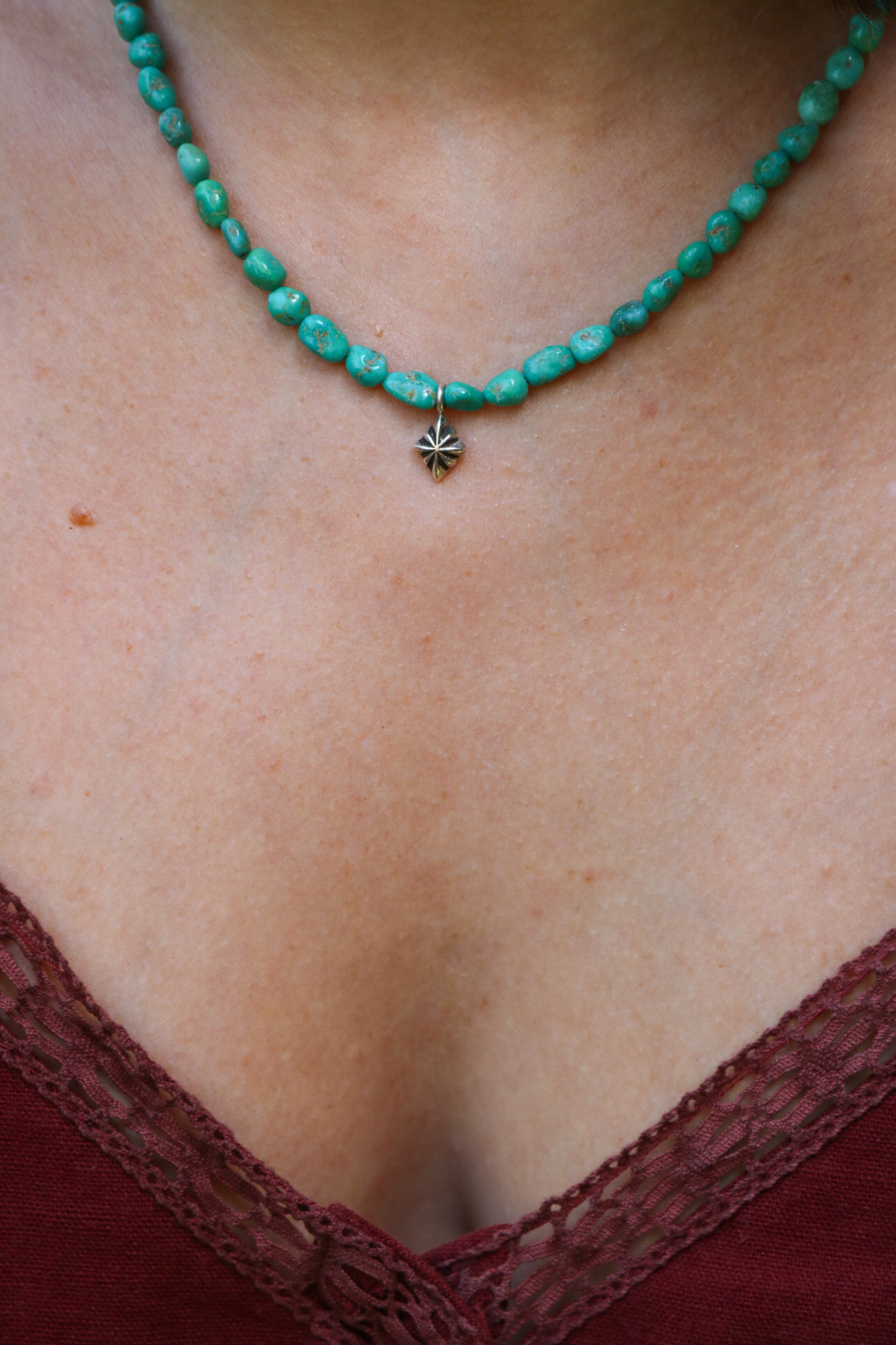 Emerald Valley Turquoise Charm Necklace - Image 3