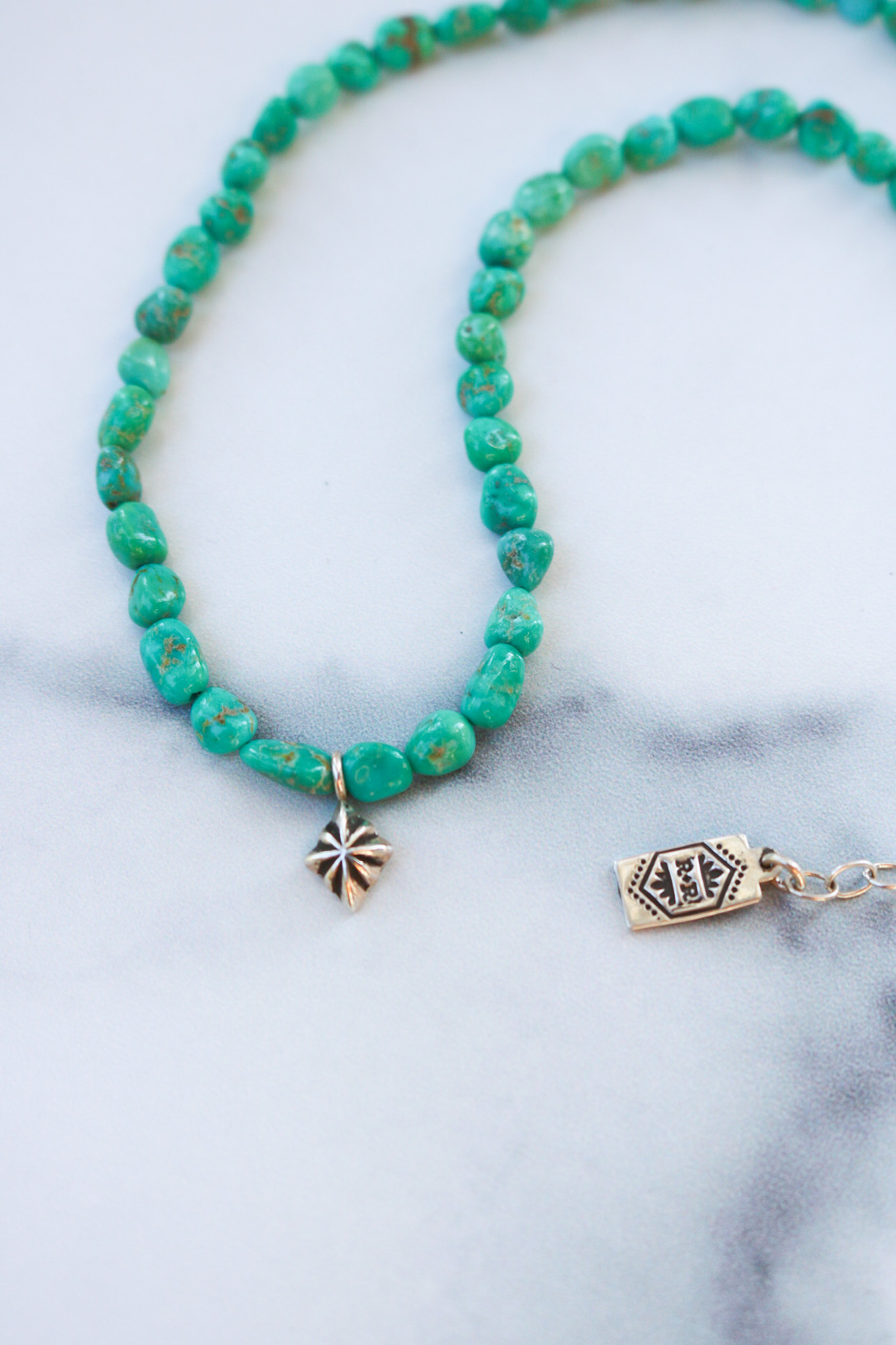 Emerald Valley Turquoise Charm Necklace