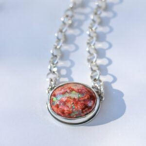 Fire Opal Chunky Chain Choker