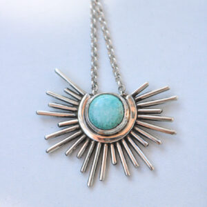 Turquoise Sunburst #5