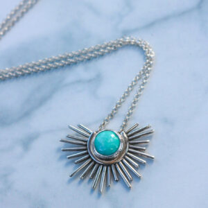 Turquoise Sunburst #4