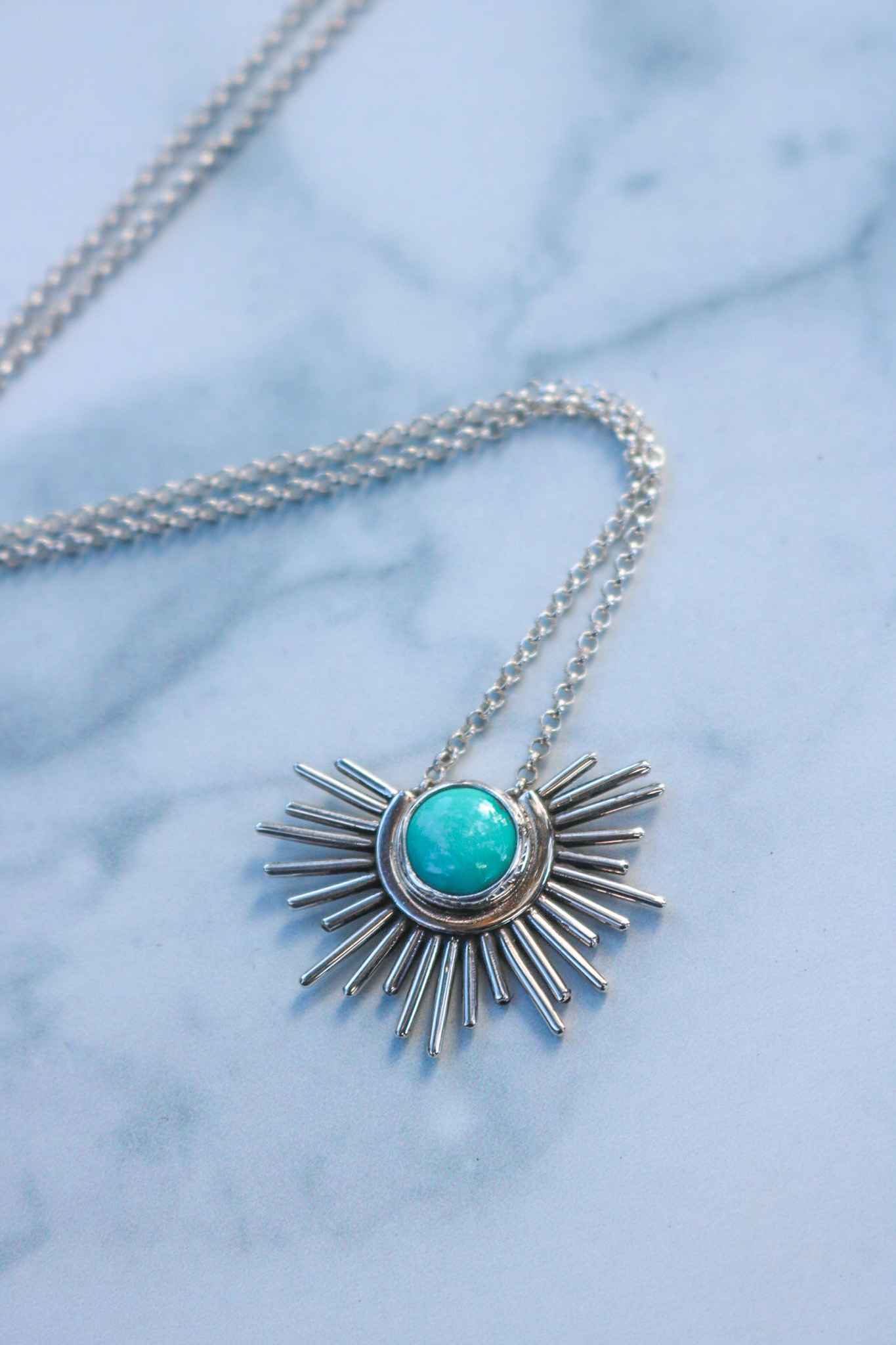 Turquoise Sunburst #4
