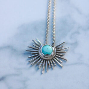 Turquoise Sunburst #5