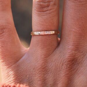 14k Stamped Stacking Ring