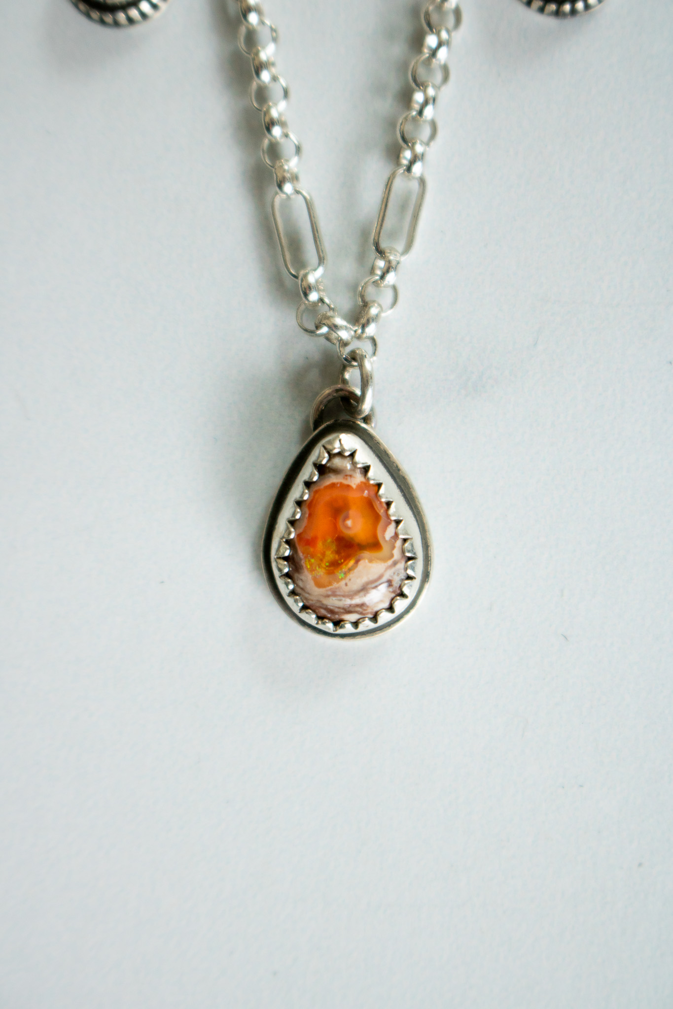 Fire Opal Relic Necklace - Image 5