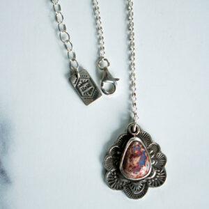 Fire Opal Flora Lariat