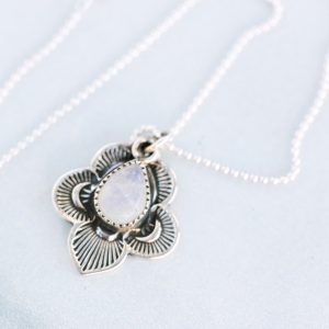 Moonstone Flora Necklace