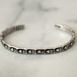 Sterling Heartburst Cuff