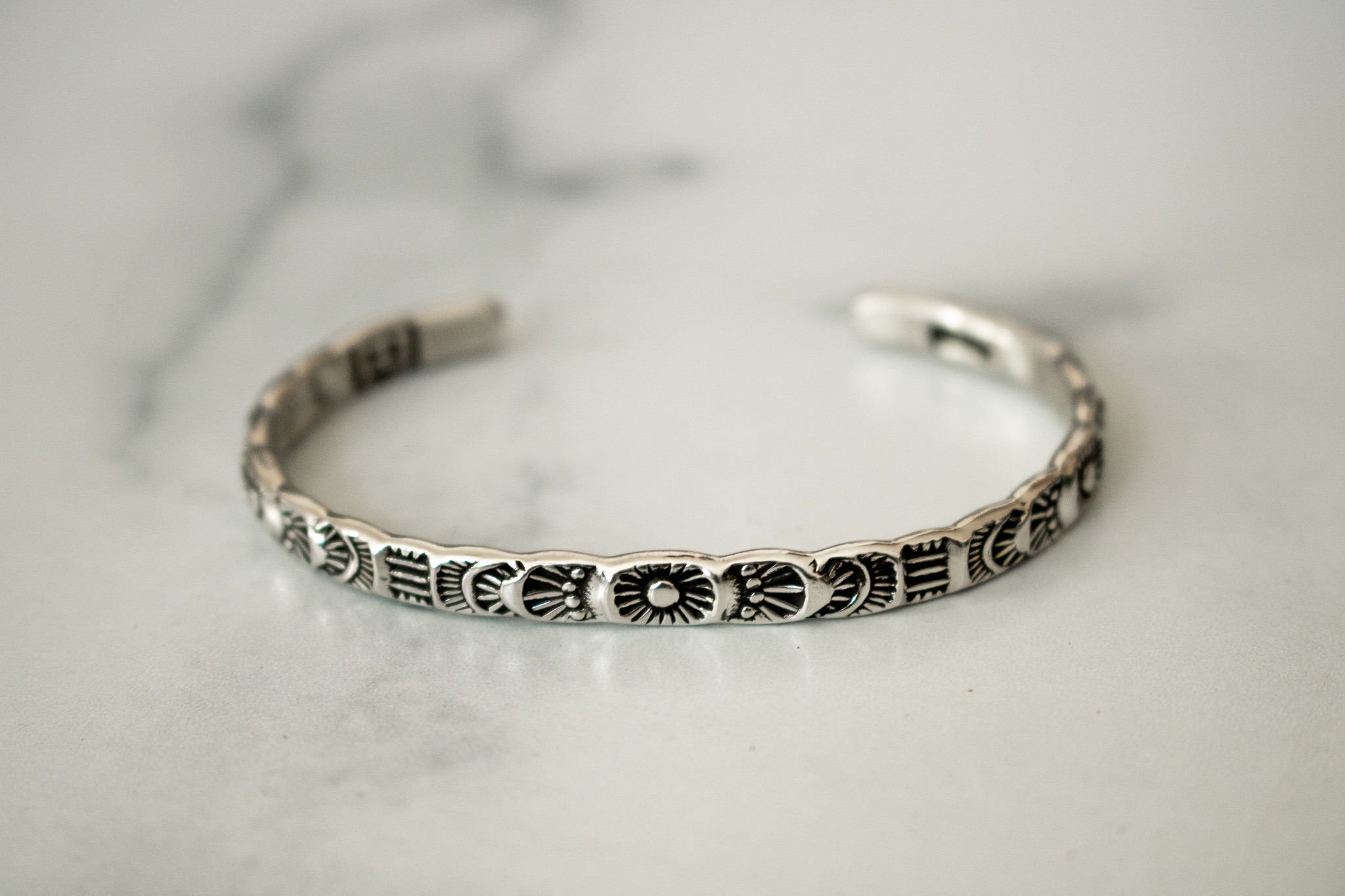 Sterling Border Cuff