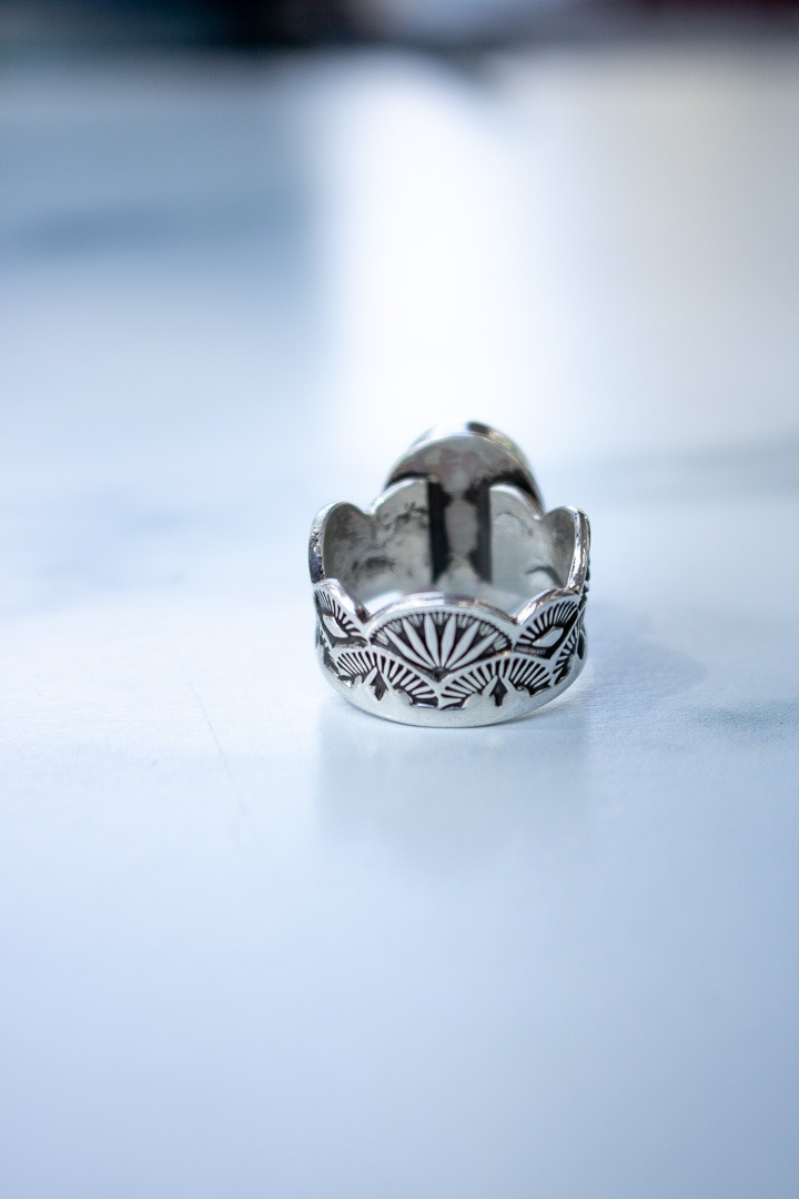 Turquoise Temple Ring #5 - Image 5